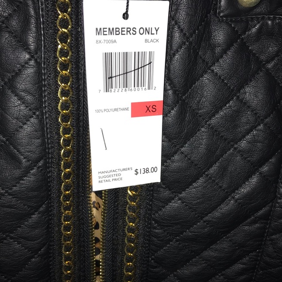 NWT!!Members Only Women’s Leather Jacket - Picture 5 of 7